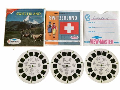 Vintage 1960s View-Master Reels Set SWITZERLAND Packet B185