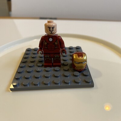 (USED) Authentic Lego Minifigure SH231 Iron Man Mark 7 Armor From Set 10721