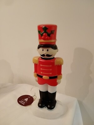 Enchanted Forest Light- up Nutchracker blow mold 14'' tall works indoor