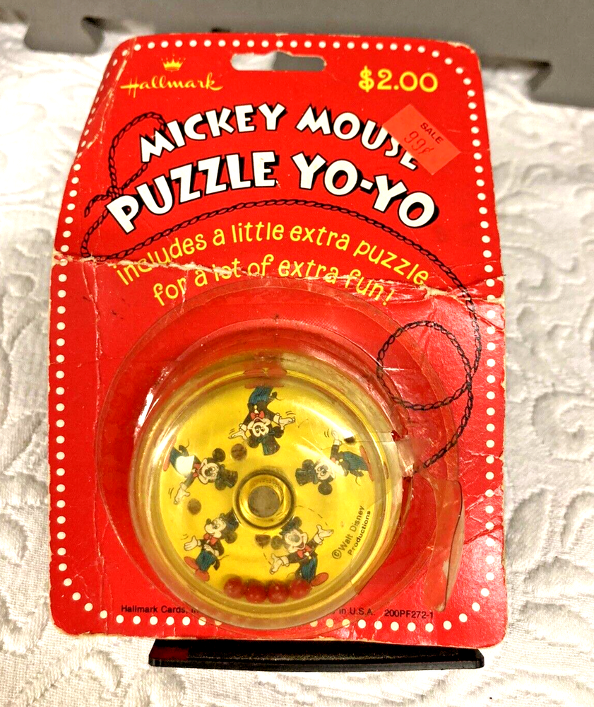Vintage Hallmark Mickey Mouse Puzzle Yo-Yo unused