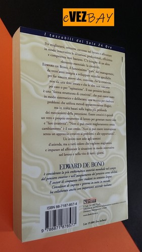 ESSERE CREATIVI - Edward De Bono - SAGGIO - 1998 Il Sole 24 Ore - guida manuale - Picture 2 of 4