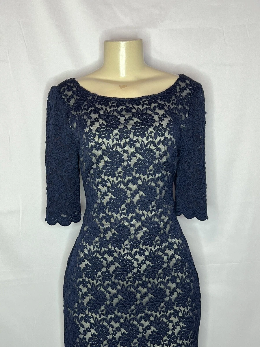 Dressbarn navy blue clearance dress