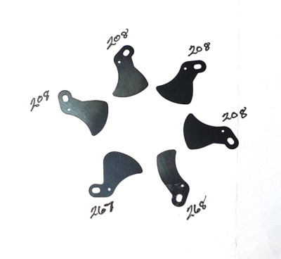 6 PIECES Compur Part 1110-030-208 / 267 / 268 Shutter Blade - Synchro 00-MXV