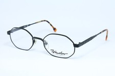 WINDSOR 815 C.19 Strong Eyeglasses Octagon Unique Rare Black Made in Germany