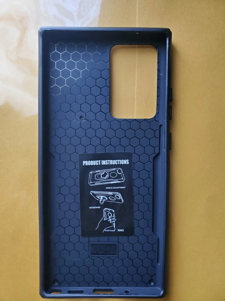 Funda Ultra Samsung Galaxy Note 20 5G Anillo de Metal Agarre Soporte Antigolpes Estuches Foto 2 de 4