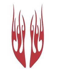 Flame 109 Decal Vinyl Graphic Car Truck Blaze Suv Semi Cross Over Fire Van