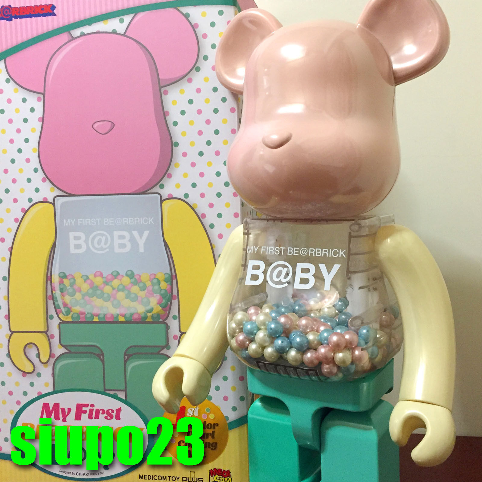 Medicom 1000% Bearbrick ~ My First Baby Be@rbrick 1st Color Pearl ...