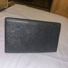 VTG Whiting And Davis Metal Mesh Wallet 7 x4 Closed, Checkbook, cards, pen