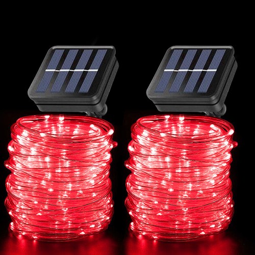 DIY Solar LED String Starry Lights Rope Strips Waterproof Outdoor Garden 2Pack - Picture 22 of 26