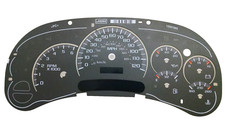 Gauge Face Overlay Silverado Tahoe Sierra Instrument Clusters 03 04 05 Oem Used