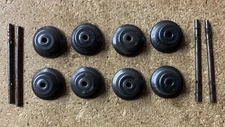 8 Wheels & 4 Axles - for Marx 3/16 freight cars - Pressed steel