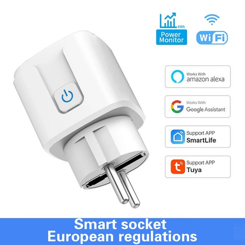 Smart Plug WiFi Socket EU Smart Life APP Control Works With Alexa Google Home - Afbeelding 5 van 12