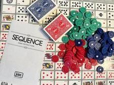 SEQUENCE - Original Game with Folding Board, Cards and Chips