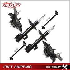 Shocks Wheel Hub Bearings Knuckle Sway Bar Kit For 07-10 Toyota Sienna FWD 3.5L