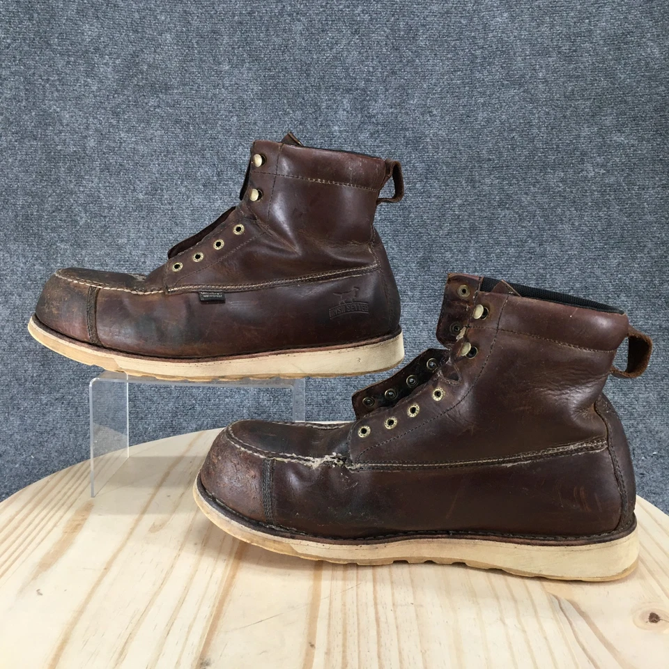 Irish Setter Boots Mens 14 Wingshooter 83630 Combat No Lace Brown Leather - Image 2 of 4