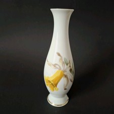 Rosenthal Vase handcoloriert Vase Narzisse Osterglocke Vintage