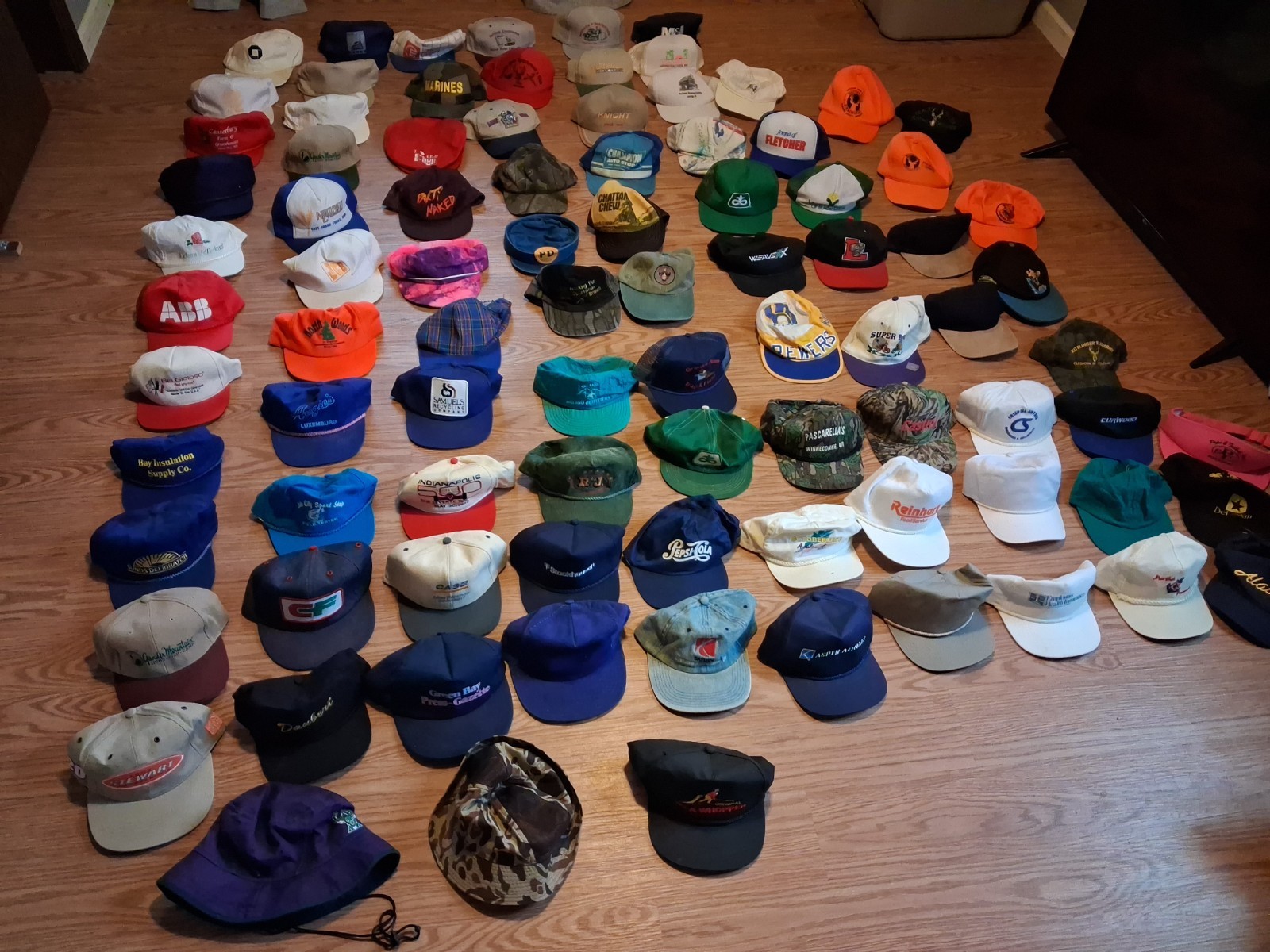 Vtg Lot Of 94 Snapback Strapbacks Trucker Hat Cap Patch K Products Camo Seed