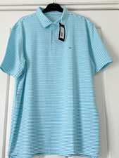 NWT Vineyard Vines Performance On The Go Heathered Winstead Sankaty Polo Shirt L