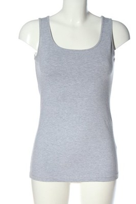 H&M L.O.G.G. Basic Top Damen Top Gr. DE 38 hellgrau Casual-Look