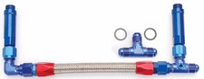 Jegs Dual Feed Fuel Line Kit For Demon Standard Carburetors -6 An Bluered
