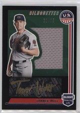 2022 Panini USA Baseball Stars & Stripes Black Gold 68/75 Tanner Witt Auto 0jd0