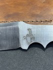 Custom skinning skinner knife 10” w/sheath wood handle new never used — photo 7
