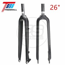 26" TOSEEK 1-1/8" Full Carbon Fiber MTB Fork Disc Brake Rigid Super Light Fork