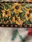 vintage  Garden Yellow Sun flower Spring Glass Ornament Rectangle — photo 3