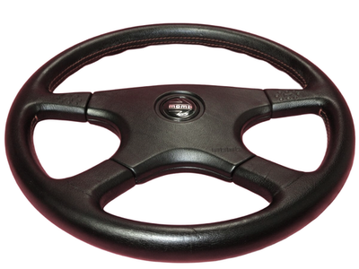 momo ギブリ4 36Φ MOMO GHIBLI 4 Steering Wheel 380mm Black Red Stitch JDM 911 BMW