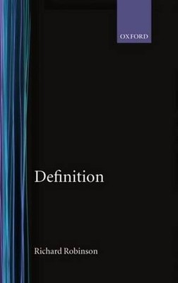 Definition by Richard Robinson (English) Hardcover Book