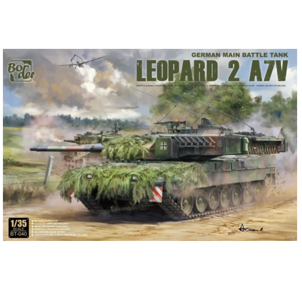 Border Models BT-040 Leopard 2 A7V German Battle Tank 1:35 Scale Kit