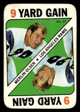 1971 Topps Game Inserts #27 Merlin Olsen Los Angeles Rams NR-MINT
