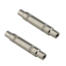 2PCS Coupler Adapter Guitar Cord Extenders Female to Female for Extending Guitar