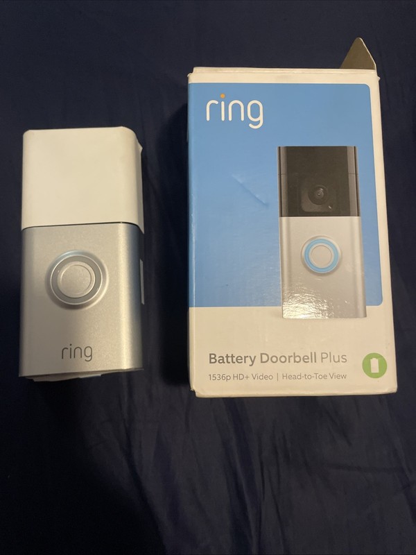Ring Battery Doorbell Plus - 1536p - Wi-Fi - Amazon Alexa - Satin B09WZBPX7K