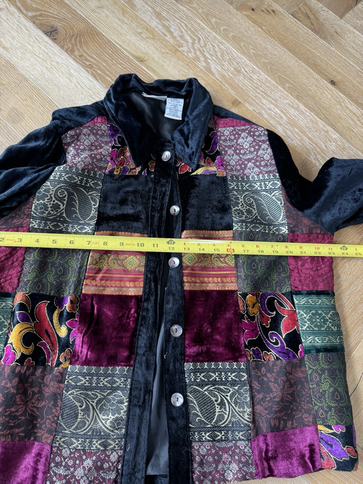 Vintage White Stag Patchwork Jacket Large 12/14 - image 3