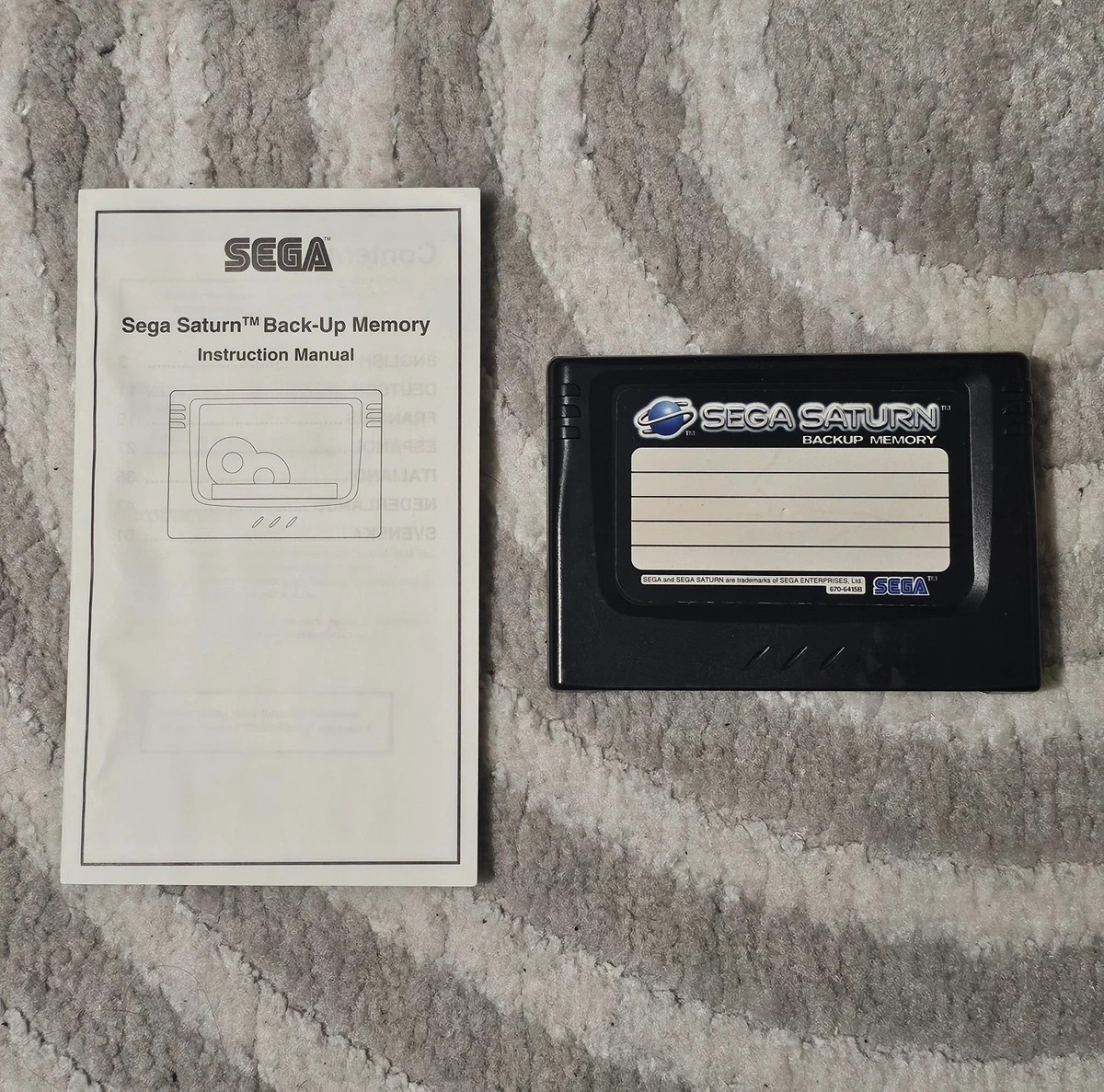 Carte Mémoire Sega Saturn - Backup Memory - Occasion