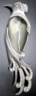 H POMERANTZ Huge Jelly Belly Bird Vintage Pin Brooch