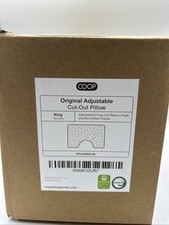 Coop The Original Cut-Out Bed Pillow Adjustable 18 x 34 KING READ DESCRIPTION