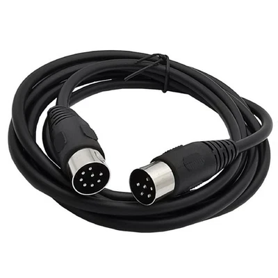 MIDI 8 Pin Din Male To DIN 6 Pin Male Audio Data Signal Adapter Connector Cable - Image 1 of 4