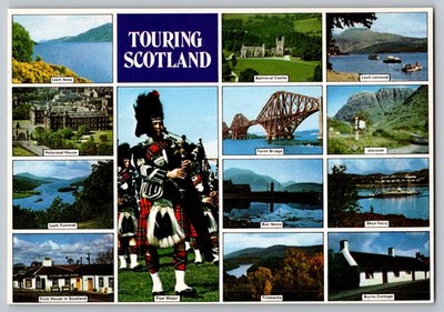 Postcard - Touring Scotland, Multiple Scenes