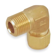 Parker 6Msel6n-B 3/8" A-Lok X Mnpt Brass 90 Degree Elbow