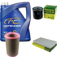 Inspektionspaket 5L Mannol Defender 10W-40 FüR Alfa Romeo 156 Sportwagon 2.4