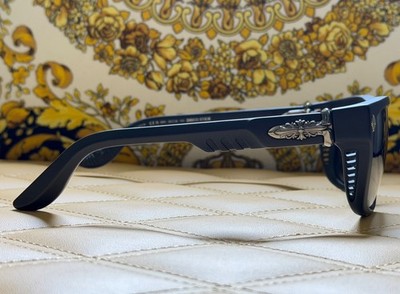 Chrome Hearts Disco Stick Sunglasses 59[] 18-140 MBK Black with Sterling Silver