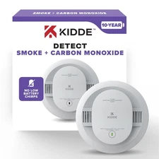 Kidde Smoke & Carbon Monoxide Detector, 10-Year Battery Powered, LED Warning