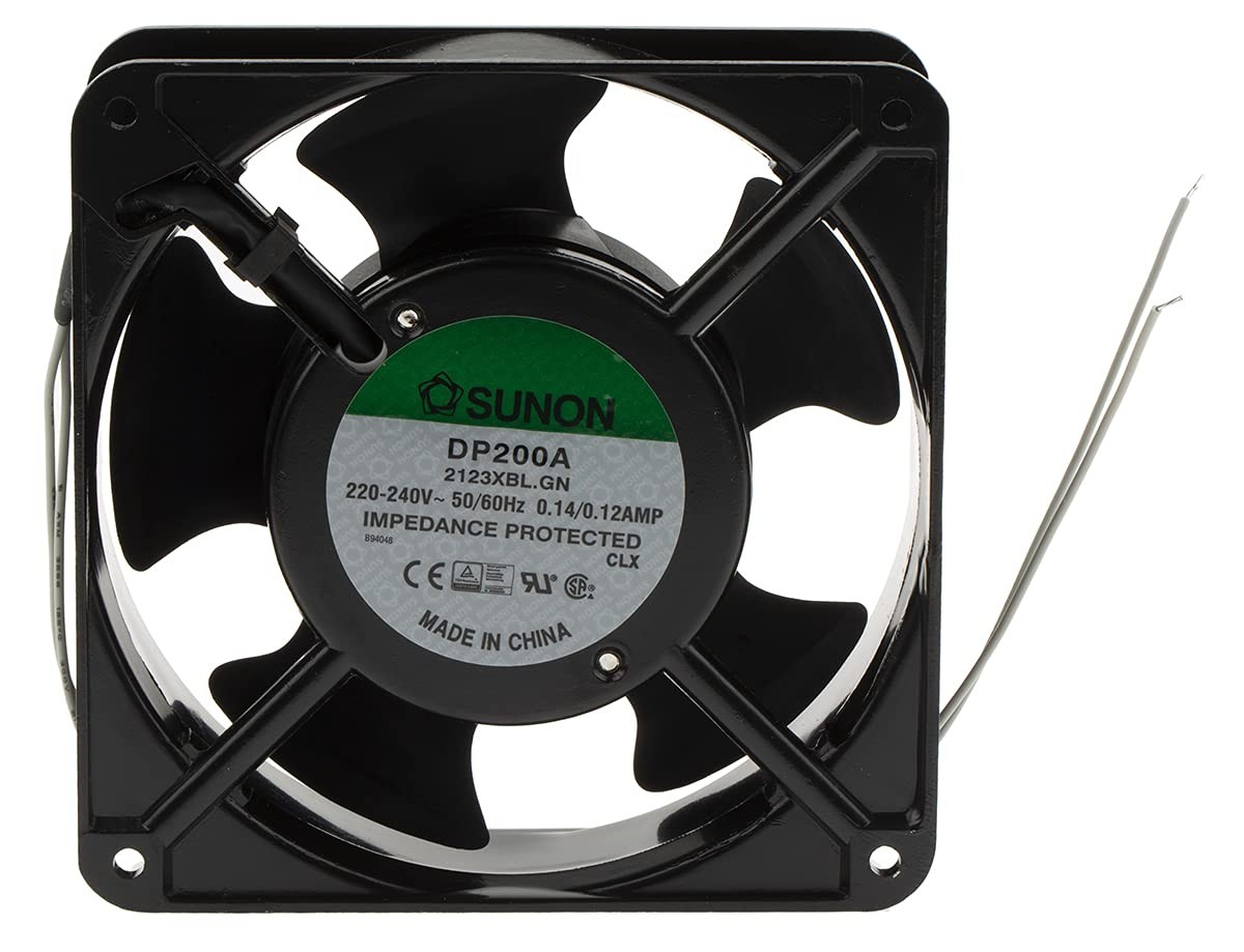 Ventilateur 120 x 120 x 38 mm DP200A2123XBL à roulement pour boîtier industriel AC 230 V