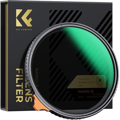 K&F CONCEPT True Color Variabler ND2-32 ND Filter Neutral Graufilter 49-82mm DE