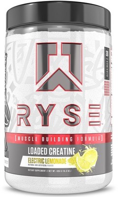 RYSE Loaded Creatine for Men & Women  Electric Lemonade  Muscle Building Form...