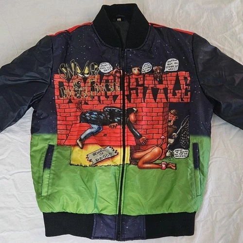 Mens Snoop Dogg Bomber Doggystyle Light Weight Jacket 2XL Death Row Records - product listing photo