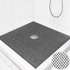 Square Shower Mat Non Slip: 27 x 27 Inch Extra Large Loofah Shower Mats for I...