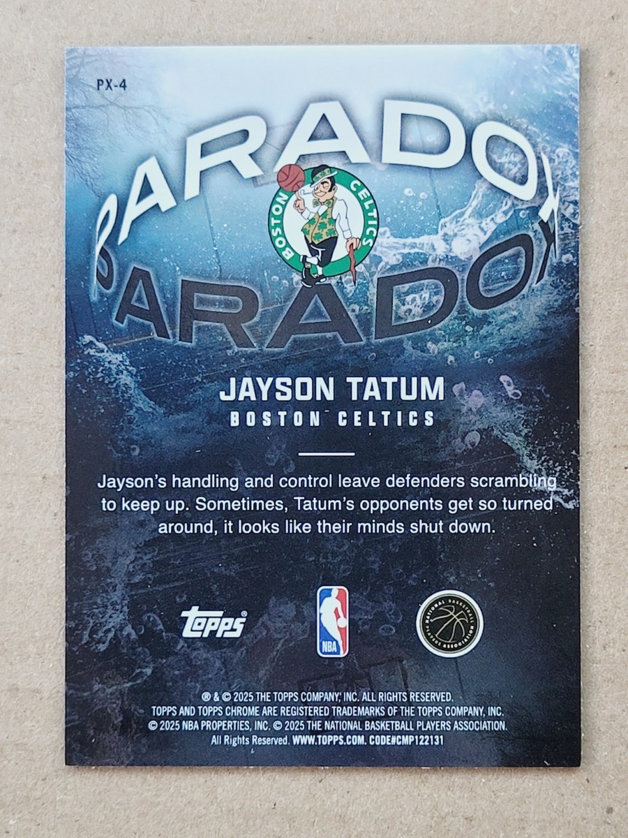 2025-26 Topps Chrome - Jayson Tatum Paradox SSP Refractor | eBay